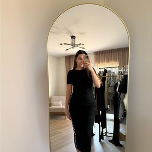 SHEIN Casual Black Midi Dress